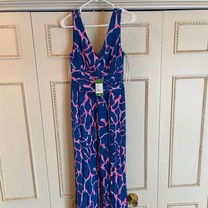 Lilly Pulitzer Jumpsuit (blue/pink)